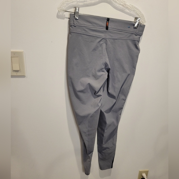 Kerrits Kids Size S Gray Horse Riding Breeches With Knee Patch - Picture 4 of 6